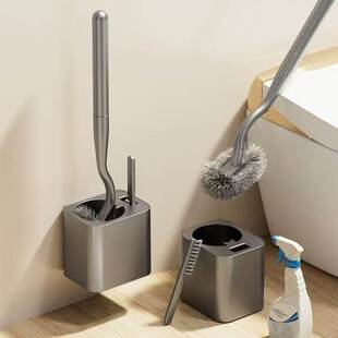 窄缝马桶刷壁挂式免打孔厕所刷子卫生间坐便器清洁套装洗马桶神器