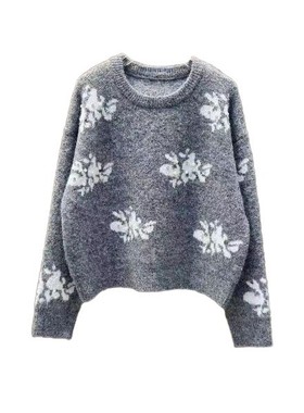 秋冬轻奢洋气针织毛衣休闲时尚女装上衣81602