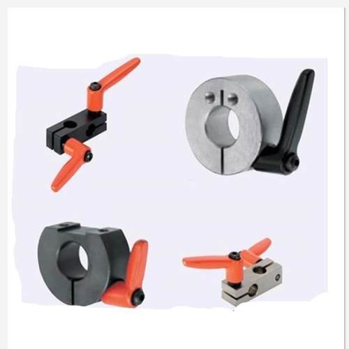 光轴支柱固定夹带固定把手型轴快速锁紧十字连接件快速锁紧固定夹