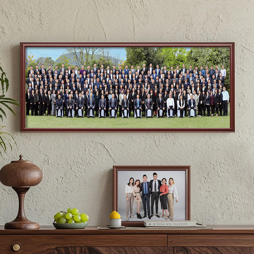 毕业照定制实木相框照片挂墙大尺寸摆台装裱打印相片高级感画框