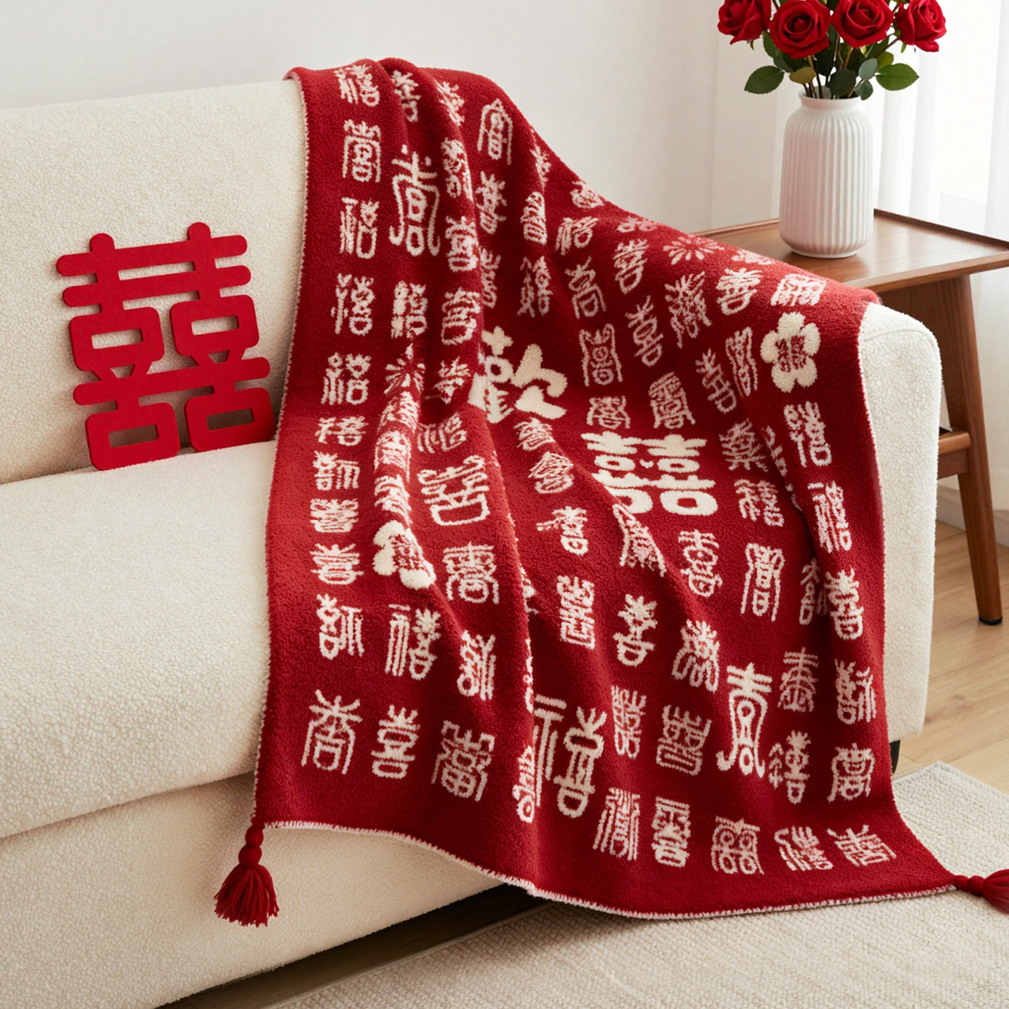 百喜毯新人结婚送新娘高级实用