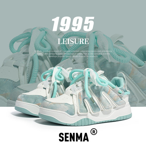 森马春秋情侣厚底面包板鞋休闲鞋