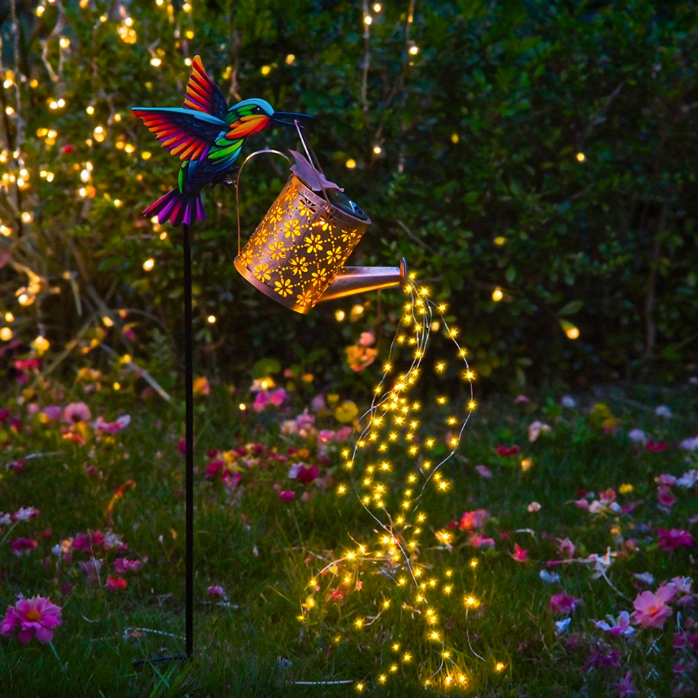 铁艺太阳能灯洒水壶装饰摆件户外庭院花园阳台露台草坪造景景观,家居饰品,户外/庭院摆件,淘宝优惠券,粉丝福利购,淘宝优惠卷