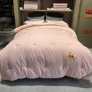 【人气爆款】悦达家纺《钱包满满》全棉绣花冬被加厚保暖柔软舒适