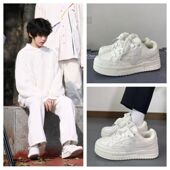 陈奕恒同款 校园学生百搭运动 小众板鞋 鞋 子TF四代ins国潮休闲白鞋