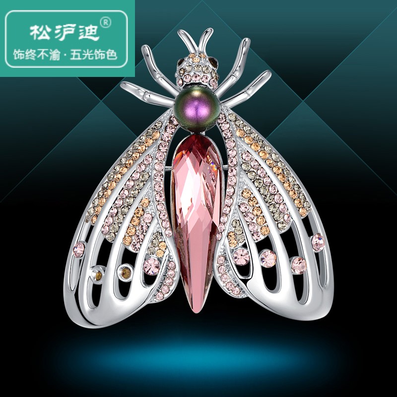 韩国时尚百搭装饰品胸针女胸花配饰采用施洛华奇元素水晶奢华大气