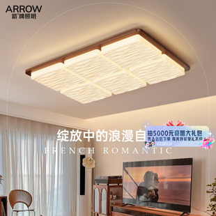 中古风客厅吸顶灯简约现代奶油风卧室灯牌 箭2025新款 国补20%