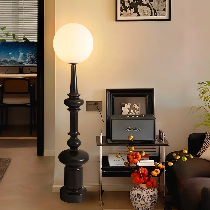 【国补15%】绿源意大利复古罗马柱落地灯轻奢卧室中古高级感灯18