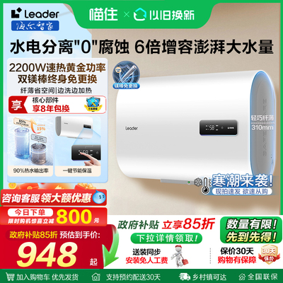 【以旧换新补贴】海尔电热水器扁桶家用60升镁棒免换双胆洗澡统帅