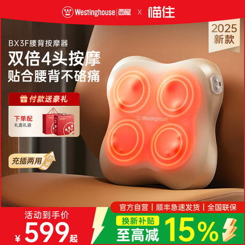 美国西屋BX3-F四叶草腰背按摩仪