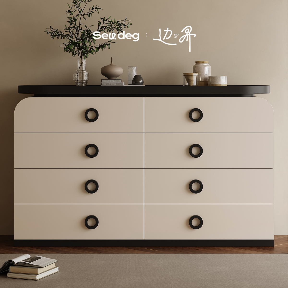 JIDU几度意式极简八斗柜
