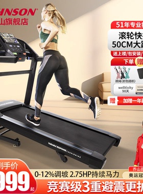 乔山T202 家用跑步机减震可折叠大型健身房电动专业跑步机爬坡