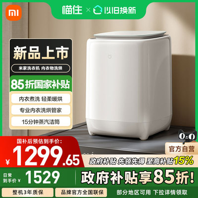 小米米家内衣内裤洗衣机洗烘干一体0.5kg专用小型迷你全自动