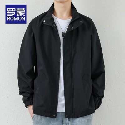 罗蒙立领春季标准夹克
