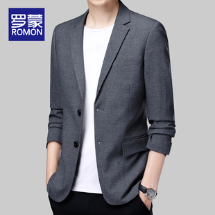 2025新款 单件上衣男款 商务正装 休闲西装 男士 罗蒙西服外套男春秋季