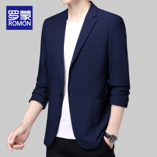 男士 罗蒙春秋季 英伦风休闲小西装 商务正装 单西外套 西服男2025新款