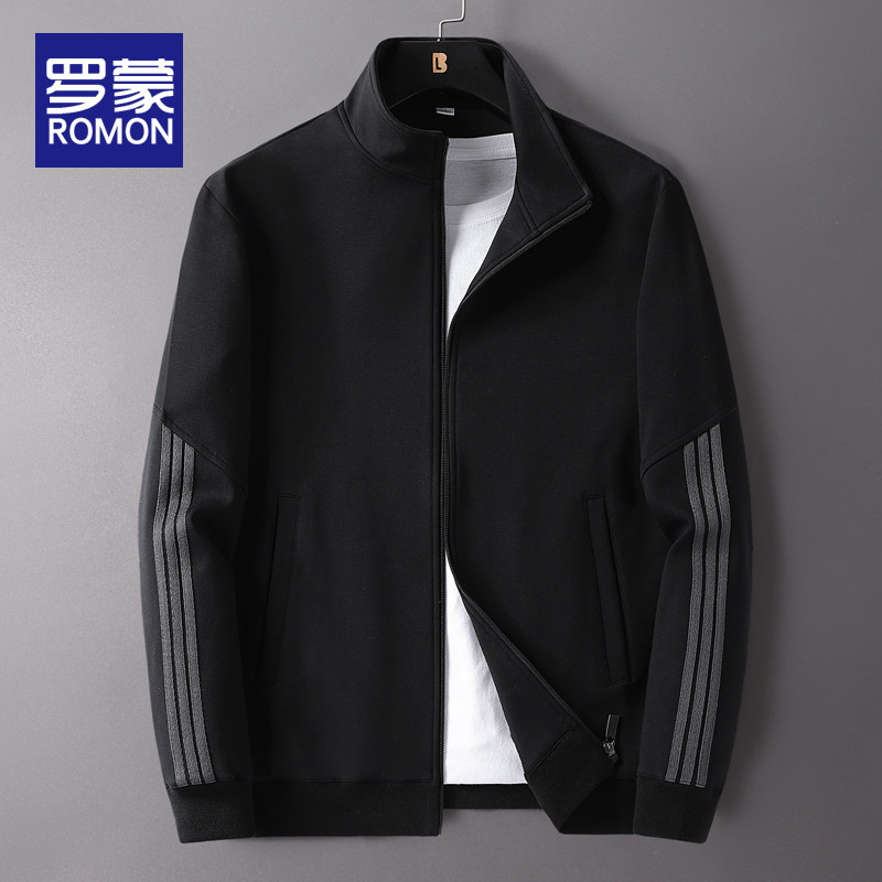 罗蒙开衫卫衣男春秋季2024新款