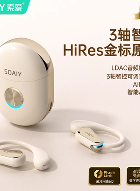 索爱TinG3挂耳式无线蓝牙耳机不入耳降噪Ai智能翻译同声传译新款