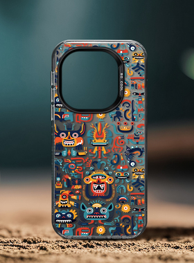 白色小怪兽手机壳适用iQOO13Pro彩银磨砂硬壳12新款11男女小众高级感不会撞壳情侣时尚防摔