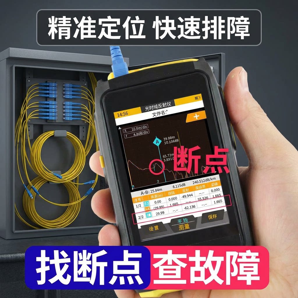 otdr光纤测试仪光缆断点寻障仪ottr故障oddr宽带装维神器测距离带光检测光时域反射仪信测otdr光功率计