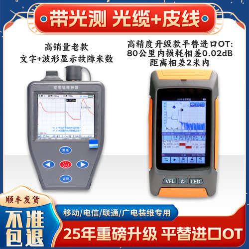 宽带装维神器测弱光+分光器清查