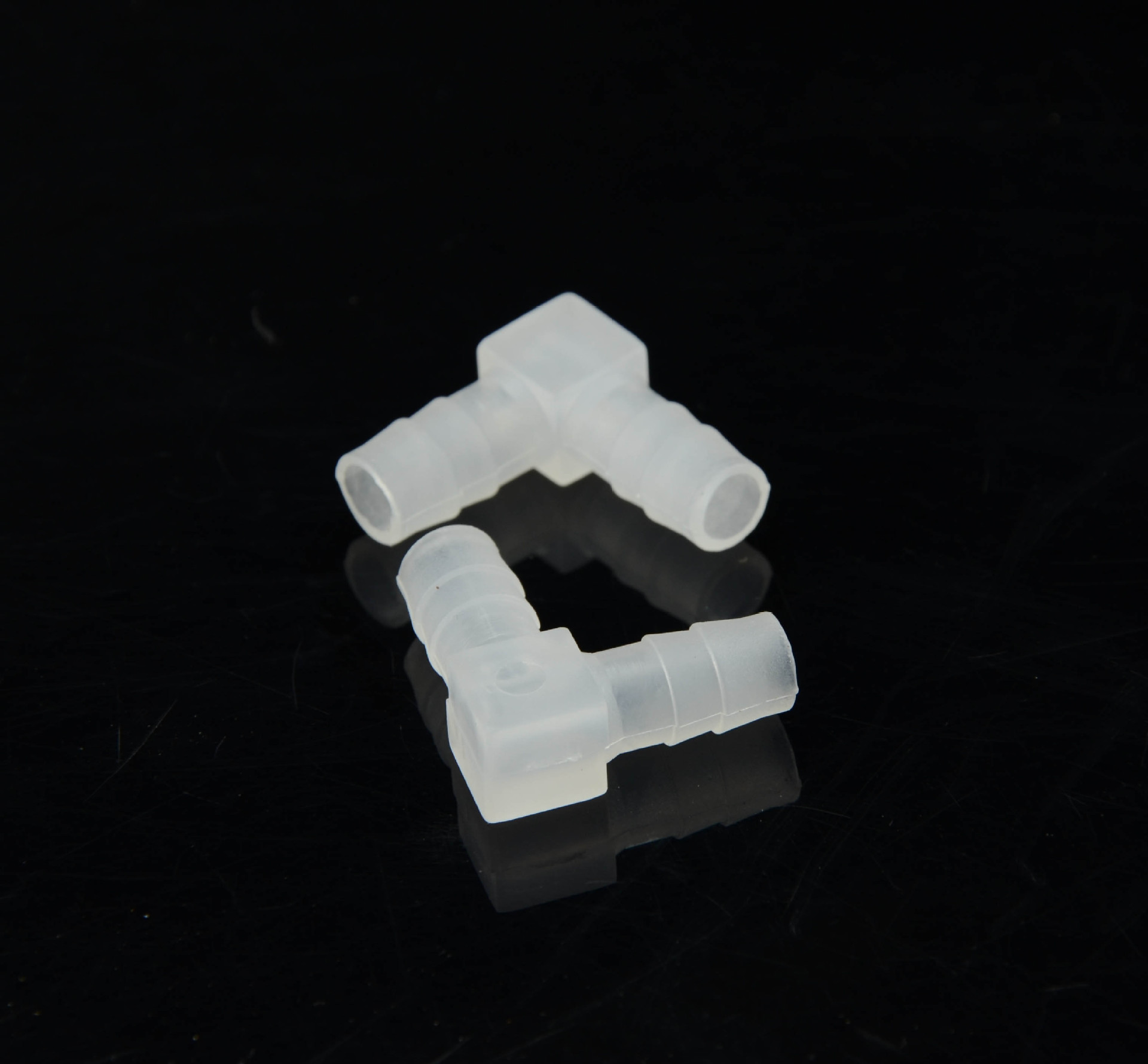 外贸塑料等径弯头水管转接头硅胶管气管连接器等径接头直角弯头