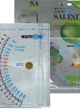 warmtone银声旺通WT-11水族箱鱼缸盐度计海水比重计水产盐度计