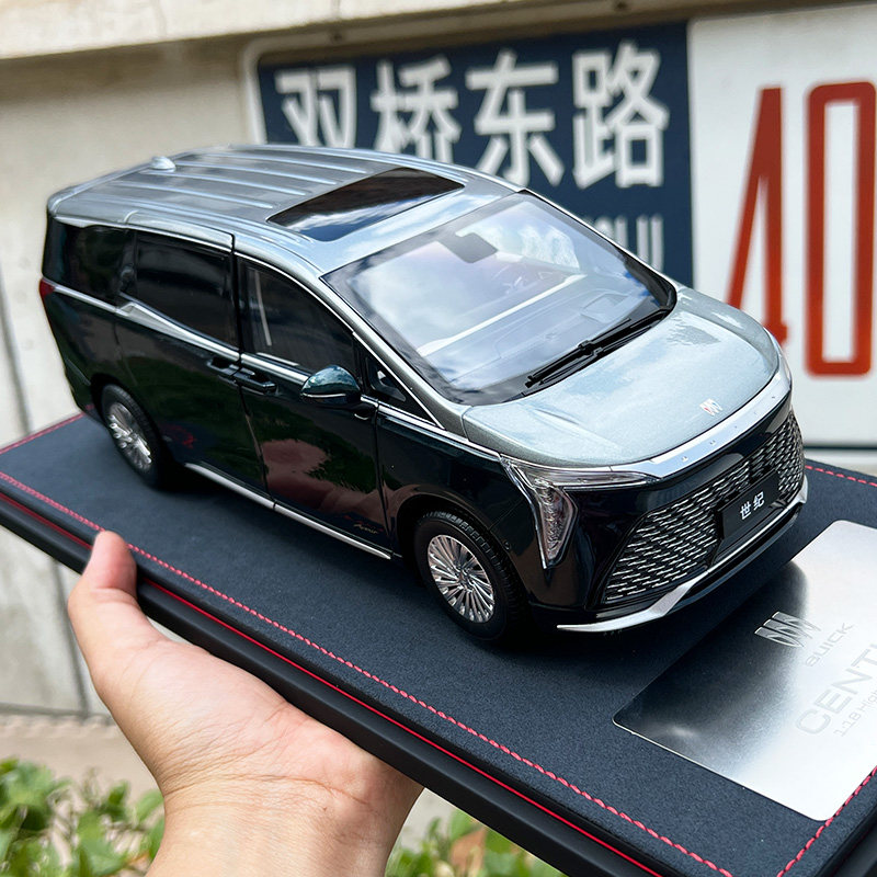 原厂1:18 别克GL8世纪458 艾维亚仿真合金汽车模型MPV 亚克力包装