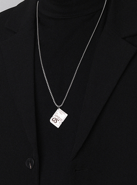 内存卡项链ins情侣可定制男钛钢