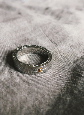 原创设计钛钢戒指男冷淡风高级小众单身食指指环潮流个性男款简约