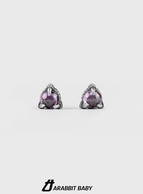 独特龙爪s925银针耳钉2024新款爆款高级感个性复古做旧单只耳饰潮