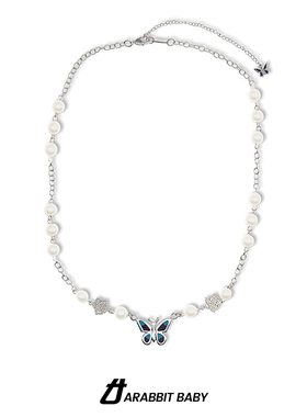 蝴蝶项链女潮欧美时尚款嘻哈