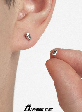 耳钉2024年新款爆款耳骨钉养耳洞高级感男款设计感小众银针独特