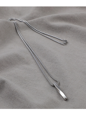 2021年新款螺旋吊坠项链男嘻哈女简约百搭小众设计感毛衣链轻奢