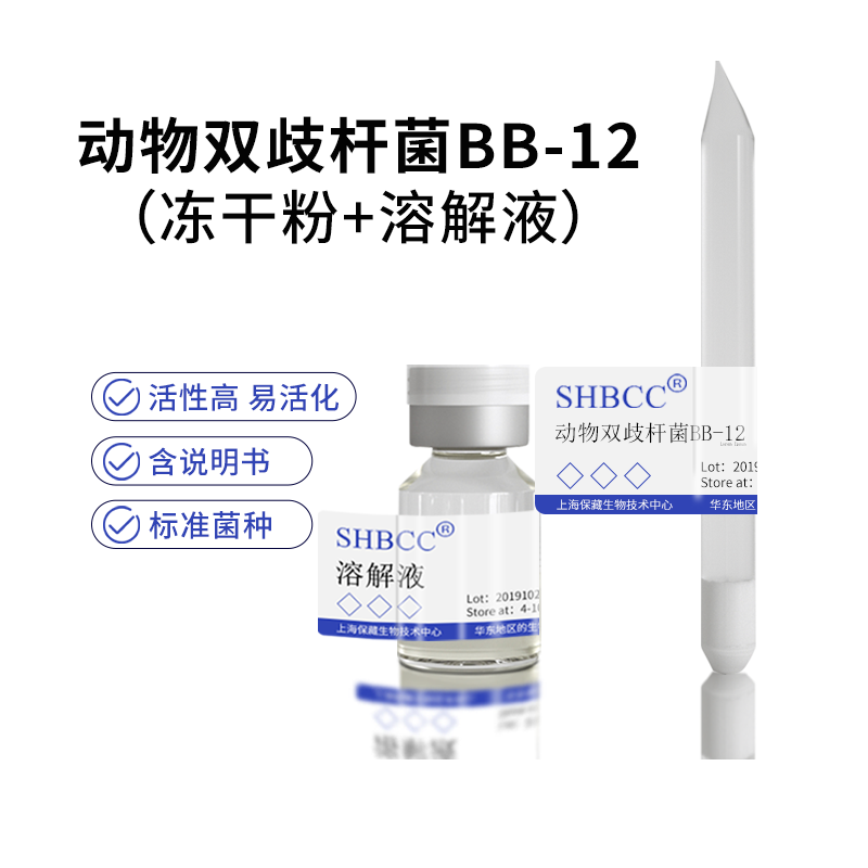 动物双歧杆菌BB-12婴幼儿食品添加益生菌SHBCC D24674冻干粉包邮