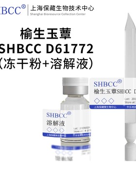 榆生玉蕈SHBCC D61772非模式菌株综合PDA琼脂25℃培养冷藏4-10℃