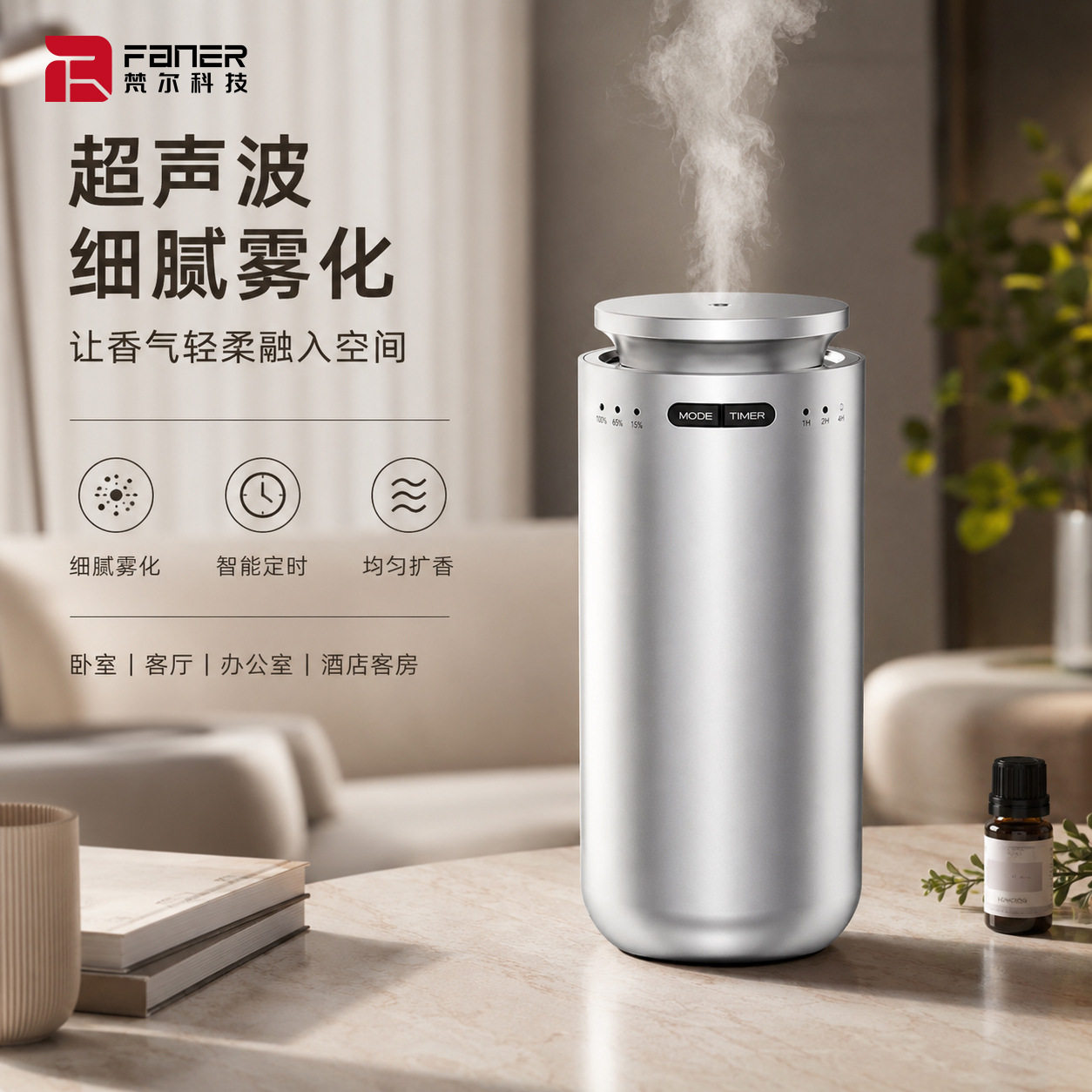 超声波香薰机车载精油扩香器
