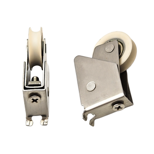 亚材2008老式推拉窗户滑轮铝合金门窗不锈钢下轮静音带轴承单轮子