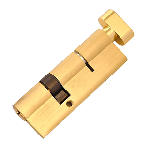 铝合金平开门铜钥匙锁芯断桥铝门全铜锁块金刚网对开纱门大葫芦锁