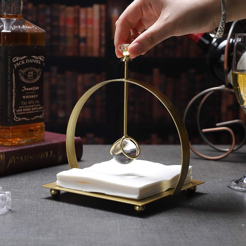 欧式铁艺高级定点纸巾架压纸座