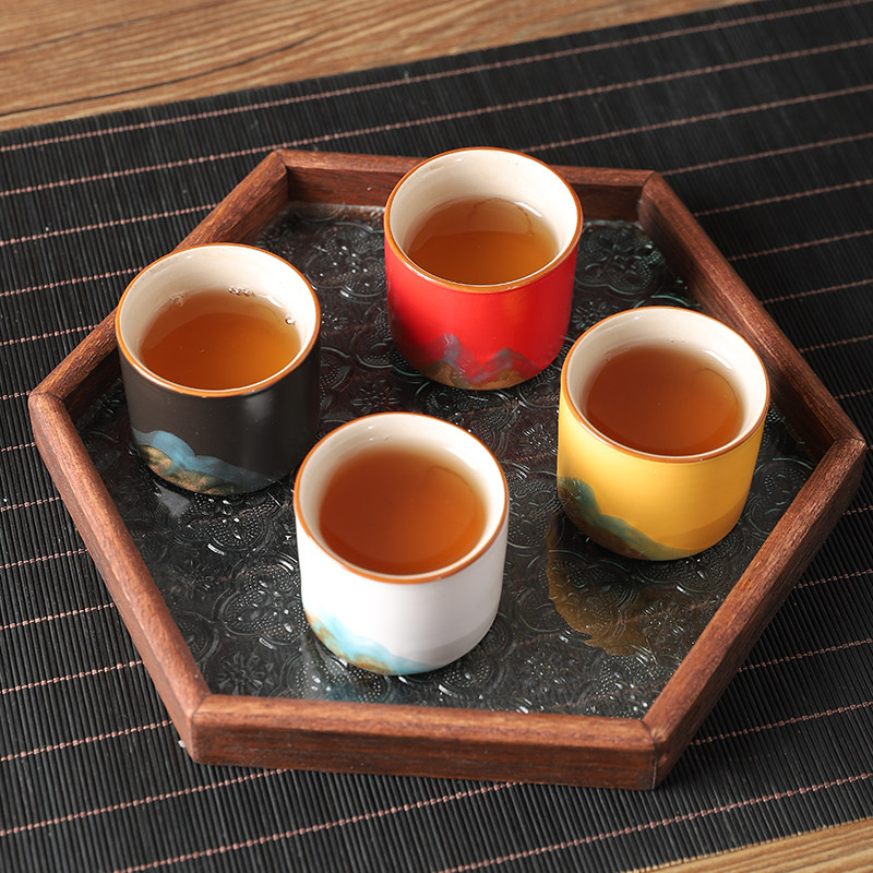 哥窑开片陶瓷美人杯个人专用杯梅兰竹菊主人杯茶杯茶具套装品茗杯,餐饮具,茶杯,淘宝优惠券,粉丝福利购,淘宝优惠卷