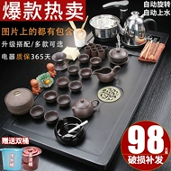 hướng dẫn lắp bàn trà điện Hộ gia đình hoàn toàn tự động ấm đun nước Kung Fu Bộ trà hoàn chỉnh bằng gỗ nguyên khối khay trà lớn phòng khách tất cả trong một bộ trà văn phòng bàn trà điện thông minh giá rẻ khay trà điện tử