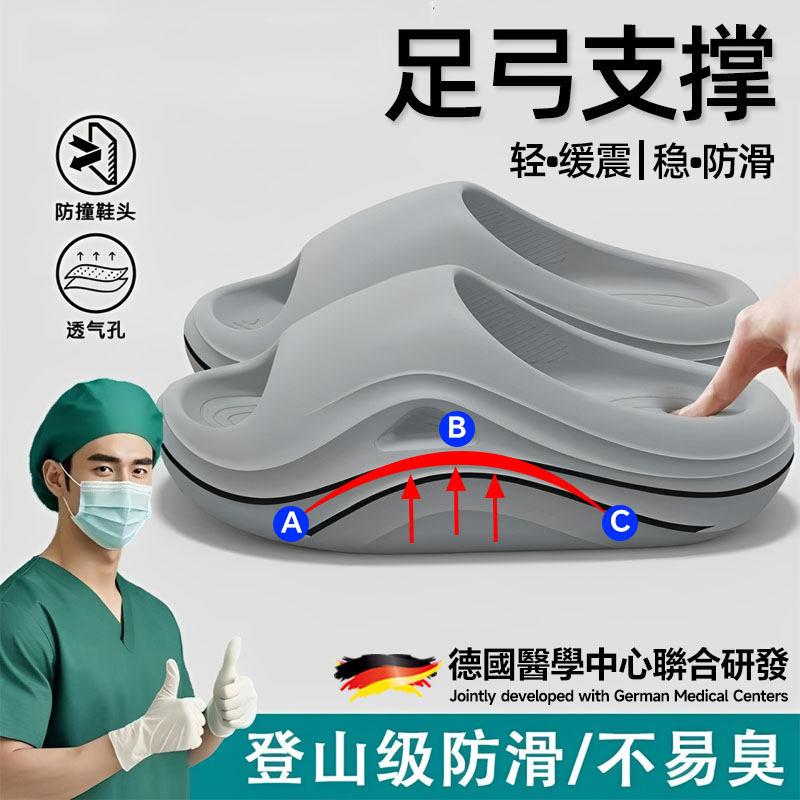 【医护推荐】手术室拖鞋足弓支撑