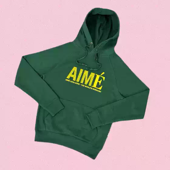 Correct Version Ald Aime Leon Dore Hoodie American Street Style Retro Loose Hooded Sweatshirt