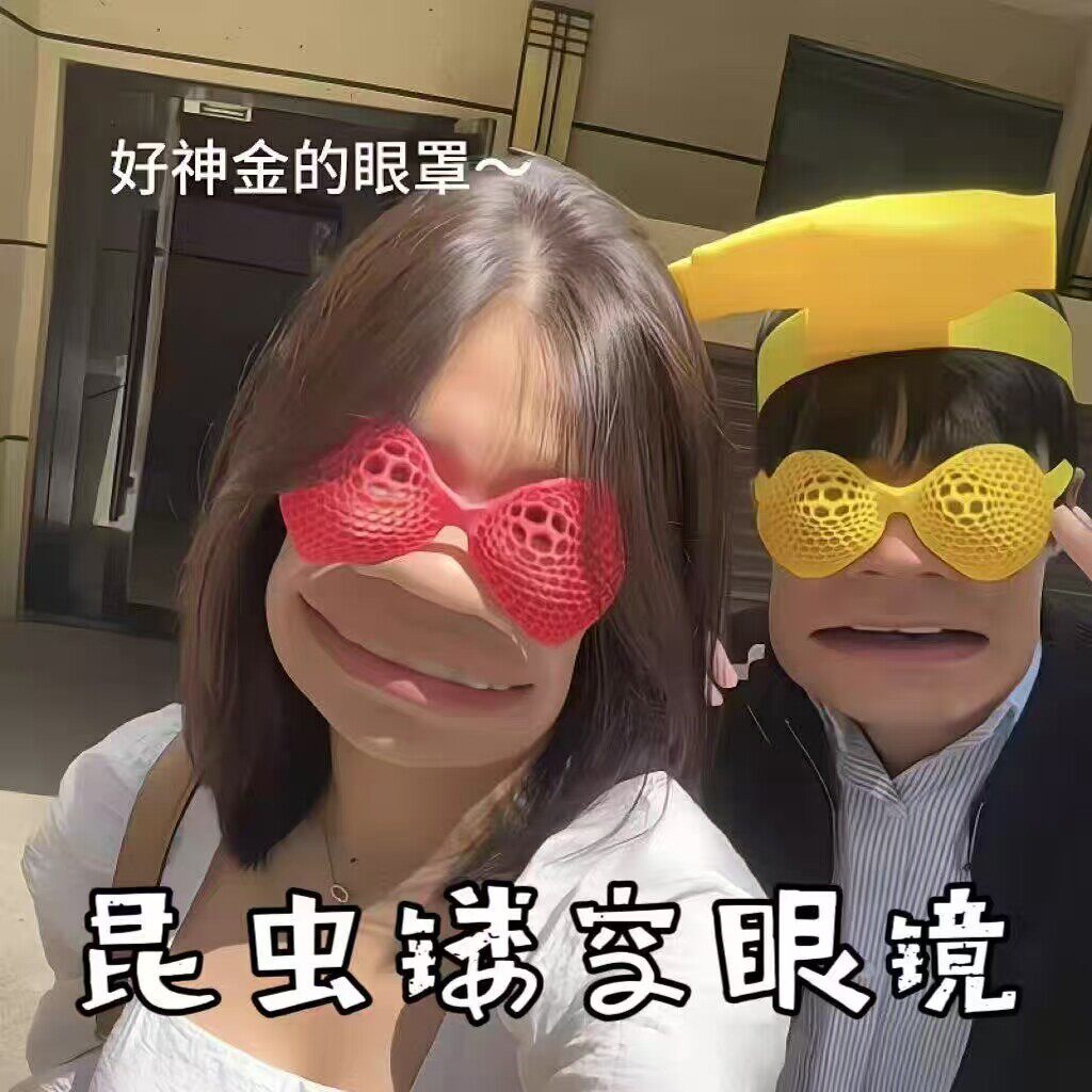 立减5元3d打印立体昆虫镂空眼镜