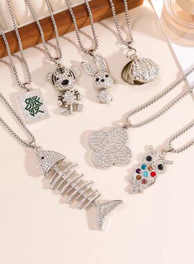 【已售10W+】秋冬长款鱼骨项链