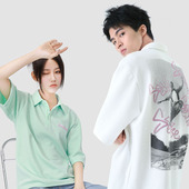 SoulSense潮牌夏装 T恤上衣男女款 polo衫 宽松潮流纯棉滑板系列短袖