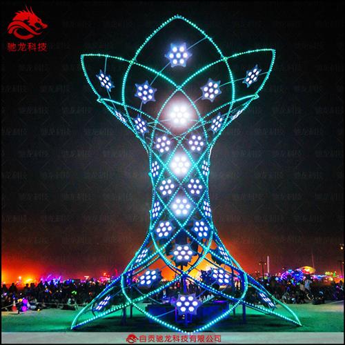 鸳鸯孔雀美陈光雕灯光节亮化摆件商场咖啡厅景观灯饰元宵花灯