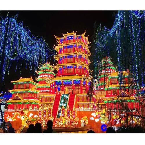 传统庆典花灯制作不同规格元旦春节花灯彩灯花灯制作源头厂家
