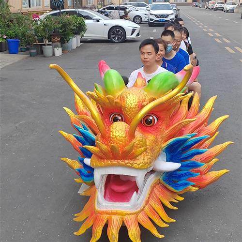 中国龙火车载人游乐火车游乐场可坐人观光龙火车无轨电动游乐火车